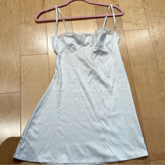 NWOT • 12th Tribe The Candace White Slip Mini Dress - Picture 3 of 6